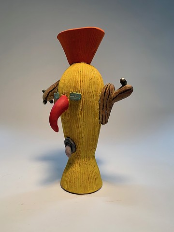 "Yellow Face Vase" (view 2)