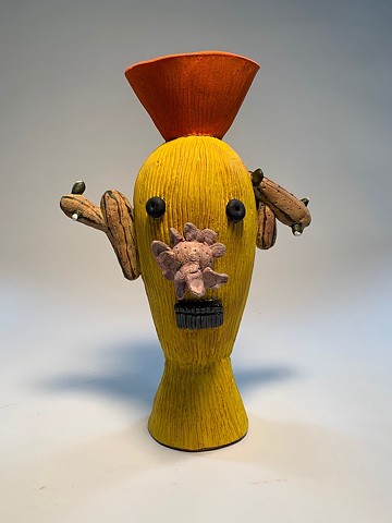 "Yellow Face Vase" (view 4)