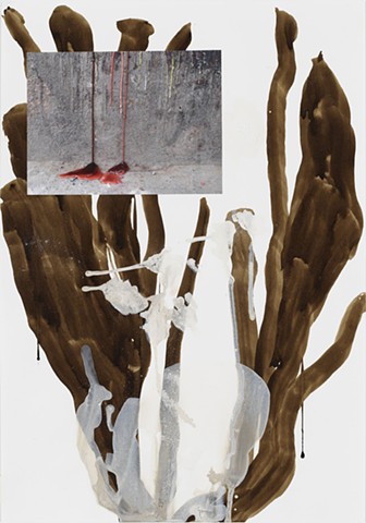 Memento Mori 30 | watercolor, dry pigment, photograph |  48cm x 33cm