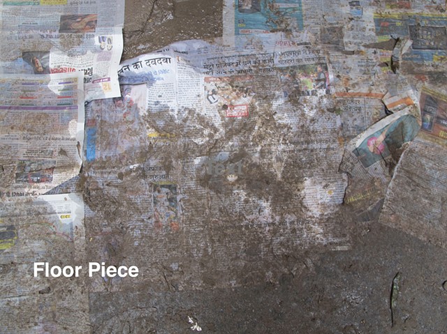 Mud, New Dehli, India, 2013 as dye sublimation print for floor