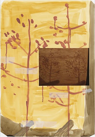 Memento Mori 6 | watercolor, tissue, photograph |  48cm x 33cm  
