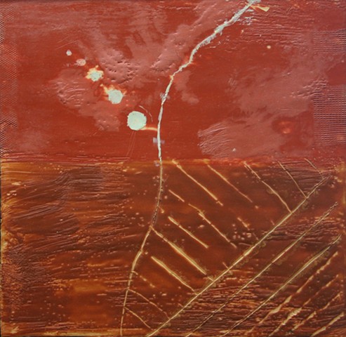 abstract, encaustic