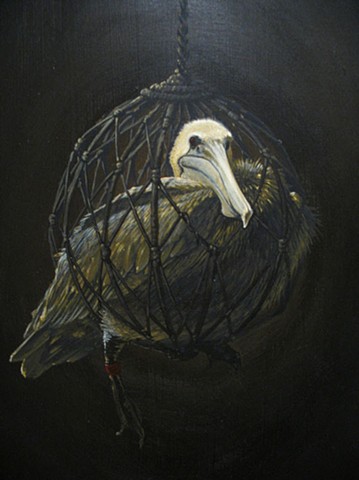 Netted Pelican (detail)