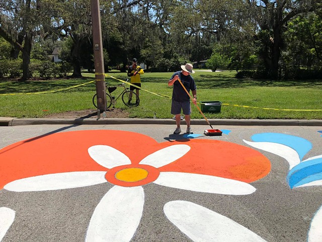 Temple Terrace Intersection Mural, May 2019
