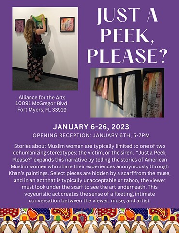 JUST A PEEK PLEASE @ ALLIANCE FOR THE ARTS