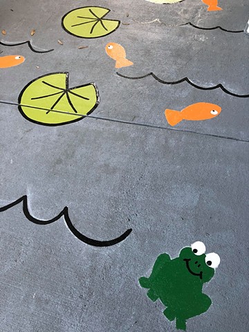 School Sidewalk Mural, 2019