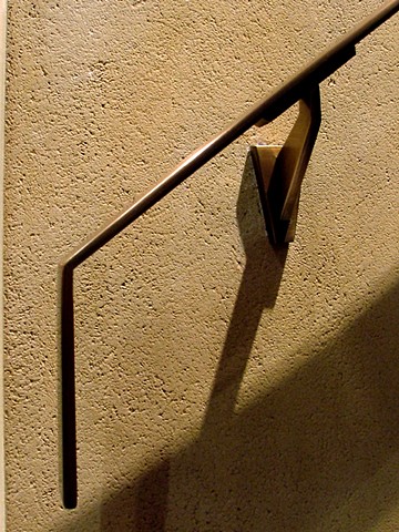 Bronze bracket for hand rail