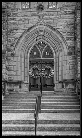 Door to the Presbyterian Church