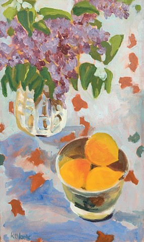 Lilacs and Peaches
