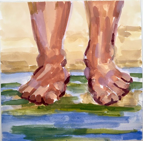 Feet at the Water's Edge