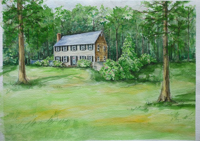 watercolor illustration archival paper Denise Penizzotto architectural drawing 