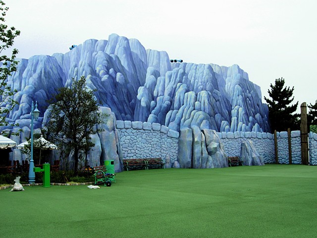 Blue Rock Mural