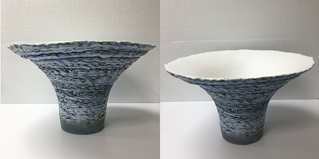 Ceramic vessel - white interior