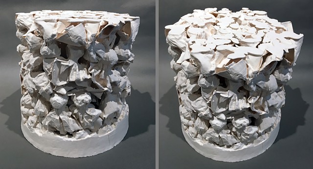 Paper / porcelain sculpture