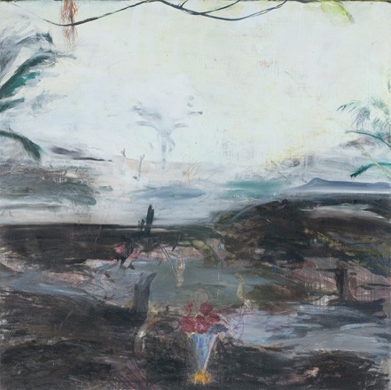 Landscape with Flowers