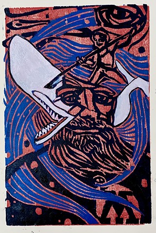Herman Melville, Whiteness of the whale, woodcut, nantucket