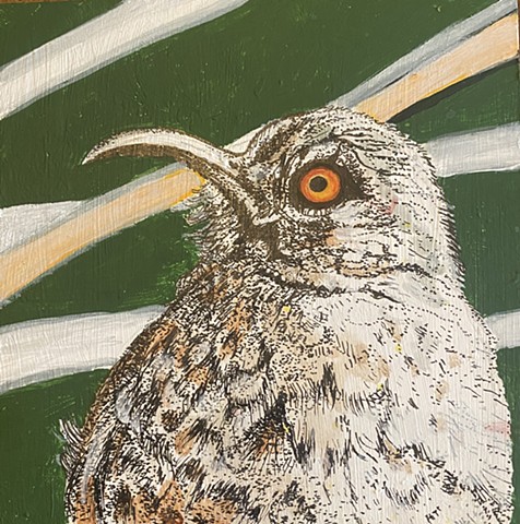 Bird with Reeds