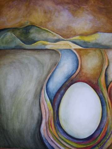 Egg in Desert