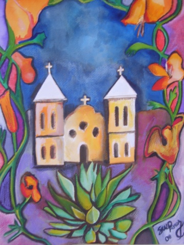 Old Mesilla Church, Missions and Flowers #5