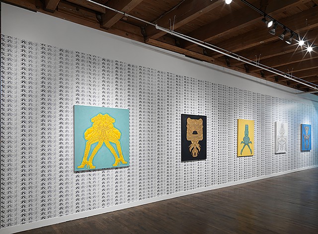 Exhibition installation at Linda warren gallery, 2015