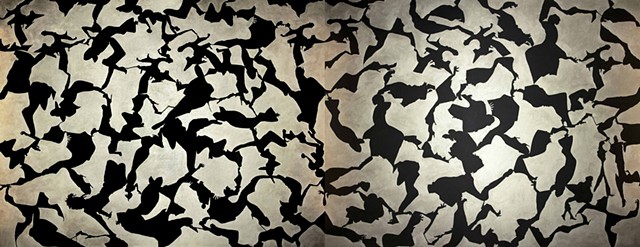 Bodies of Language: Soaring (diptych)