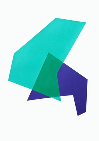 Color Study ( Teal/Blue Violet/ DK Green)