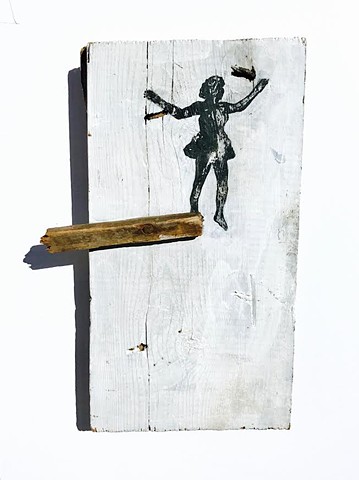 Paintings on Found Wood