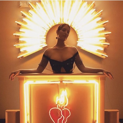 The Neon Pulpit #selfiethrone