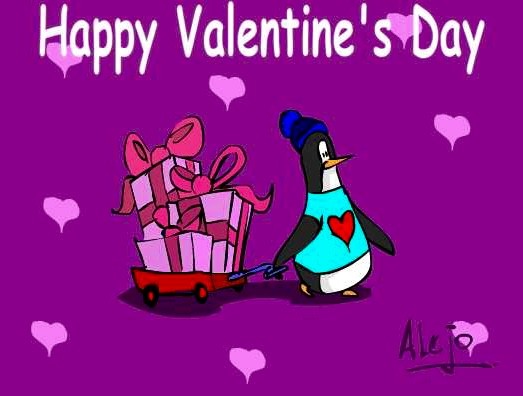 Valentines Day Penguin