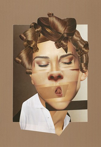 collage, epson print, feminist, louise pappageorge