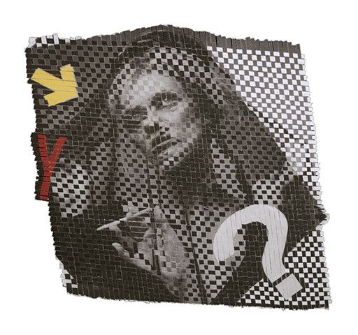 collage, woven, epson prints, feminist, louise pappageorge