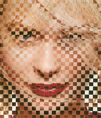 collage, woven, epson prints, feminist