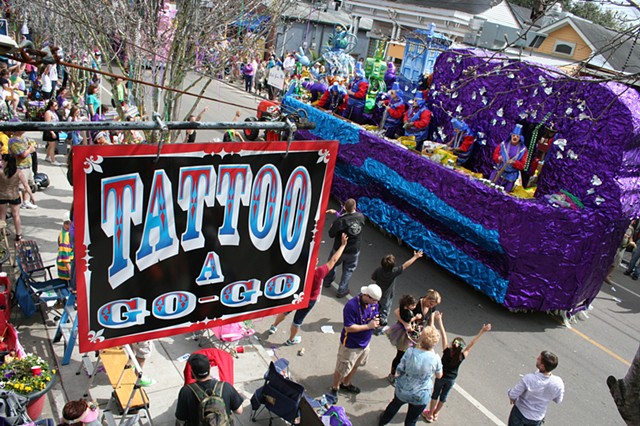 tattooagogo mardigras parade neworleans