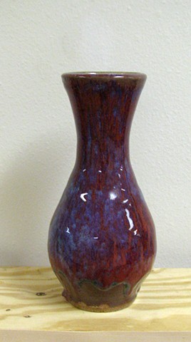 copper red exhibition pottery
