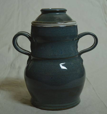 Double Handled Chappelle Blue Jar