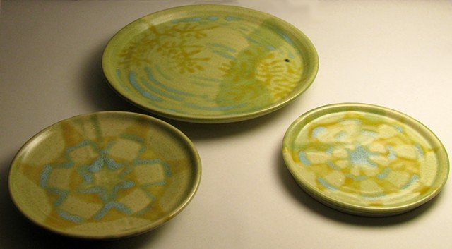 Patterned Plate Set