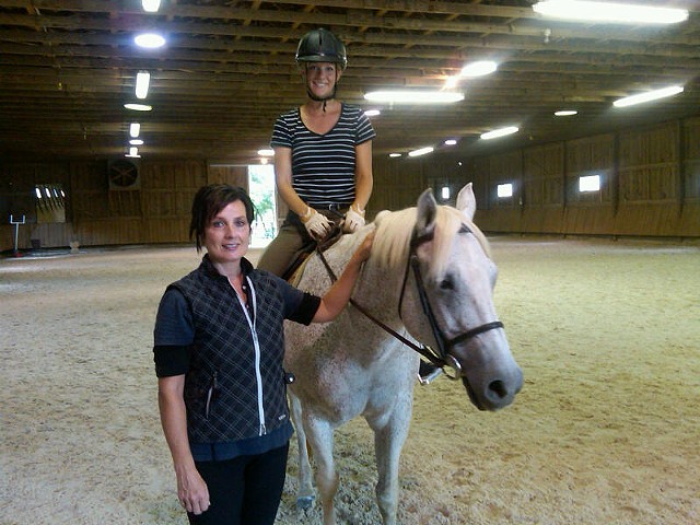Lelia with Centered Riding Student and JJ