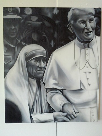 Pope and Mother Teresa