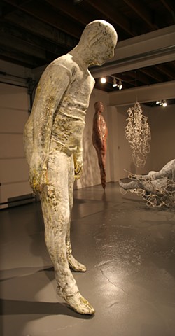 Figurative sculpture from my MFA Thesis Exhibition, Passing Through