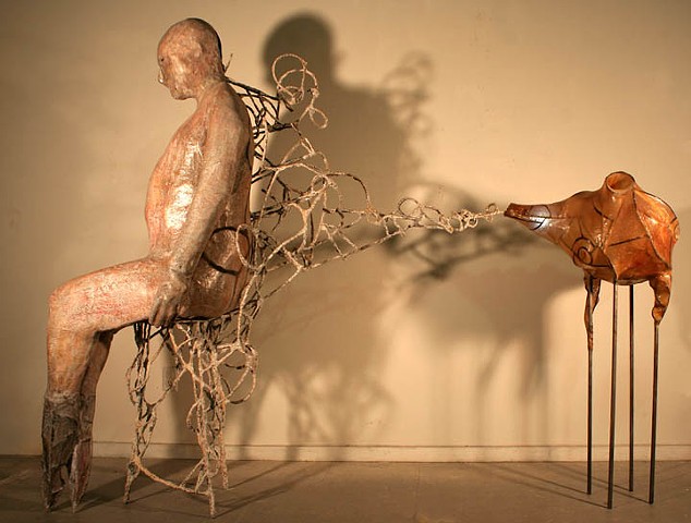Figurative Sculpture, Fiberglass, Body Cast