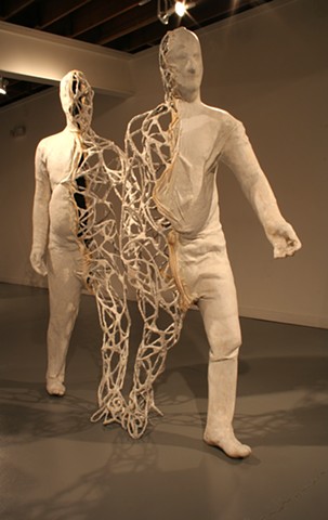 Figurative sculpture from my MFA Thesis Exhibition, Passing Through