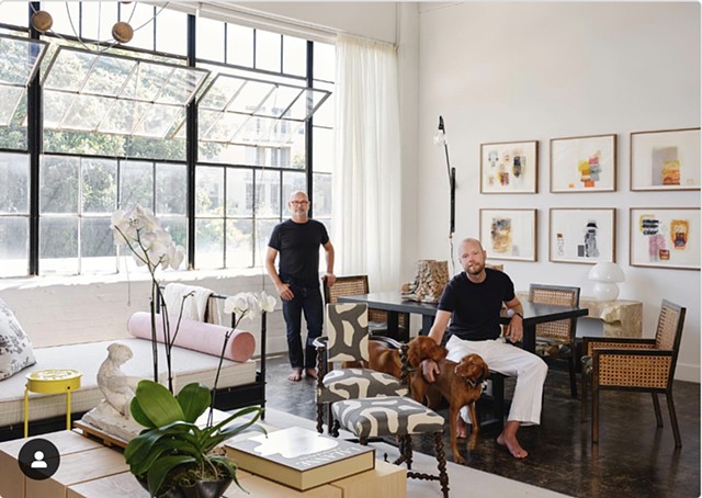 Inside a Lively Atlanta Loft for a Design Duo and their Dogs