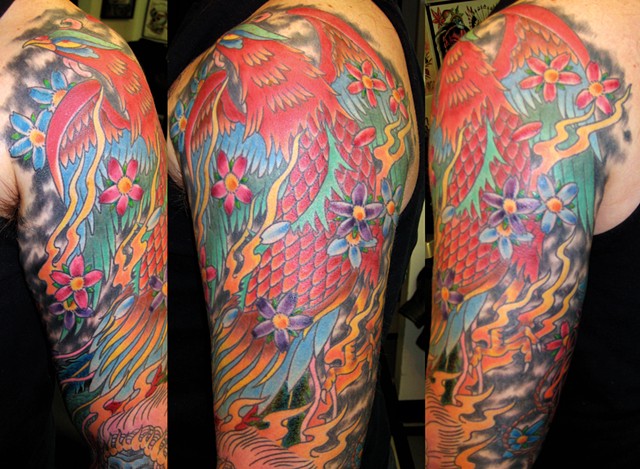 Phoenix Sleeve Tattoo Phoenix Sleeve Tattoo