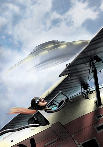 Monoplane UFO Saucer Twenties 20s
