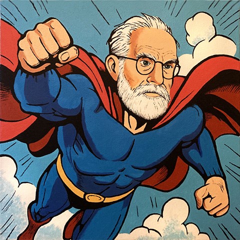 As AI Sees Me No. 3: Comic Book Superhero