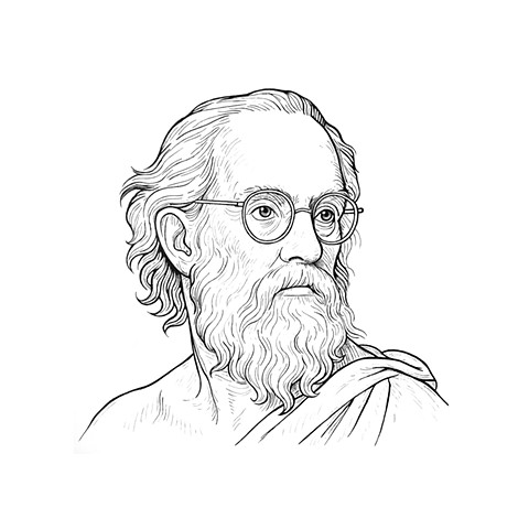As AI Sees Me No. 5: Greek Philosopher