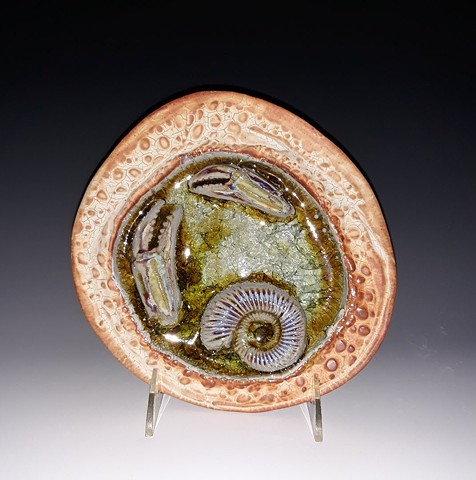 fossil Janet Buskirk shell trilobite ammonite ceramic clay porcelain