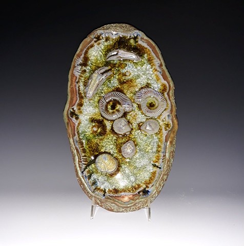 fossil Janet Buskirk shell trilobite ammonite ceramic clay porcelain 
