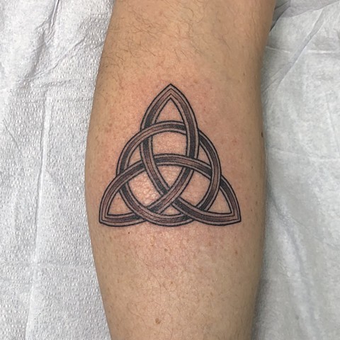 Celtic trinity knot tattoo, Celtic knotwork tattoo, Tad Peyton tattoo, Jinx Proof Tattoo, Washington D.C. tattoo, Absolute Art Tattoo, Richmond Va tattoo