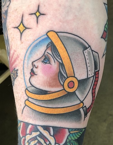 Astronaut tattoo, Tad Peyton tattoo, Jinx Proof Tattoo, Washington D.C. tattoo, Absolute Art Tattoo, Richmond Va tattoo